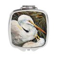 Carolines Treasures White Egret Compact Mirror JMK1227SCM